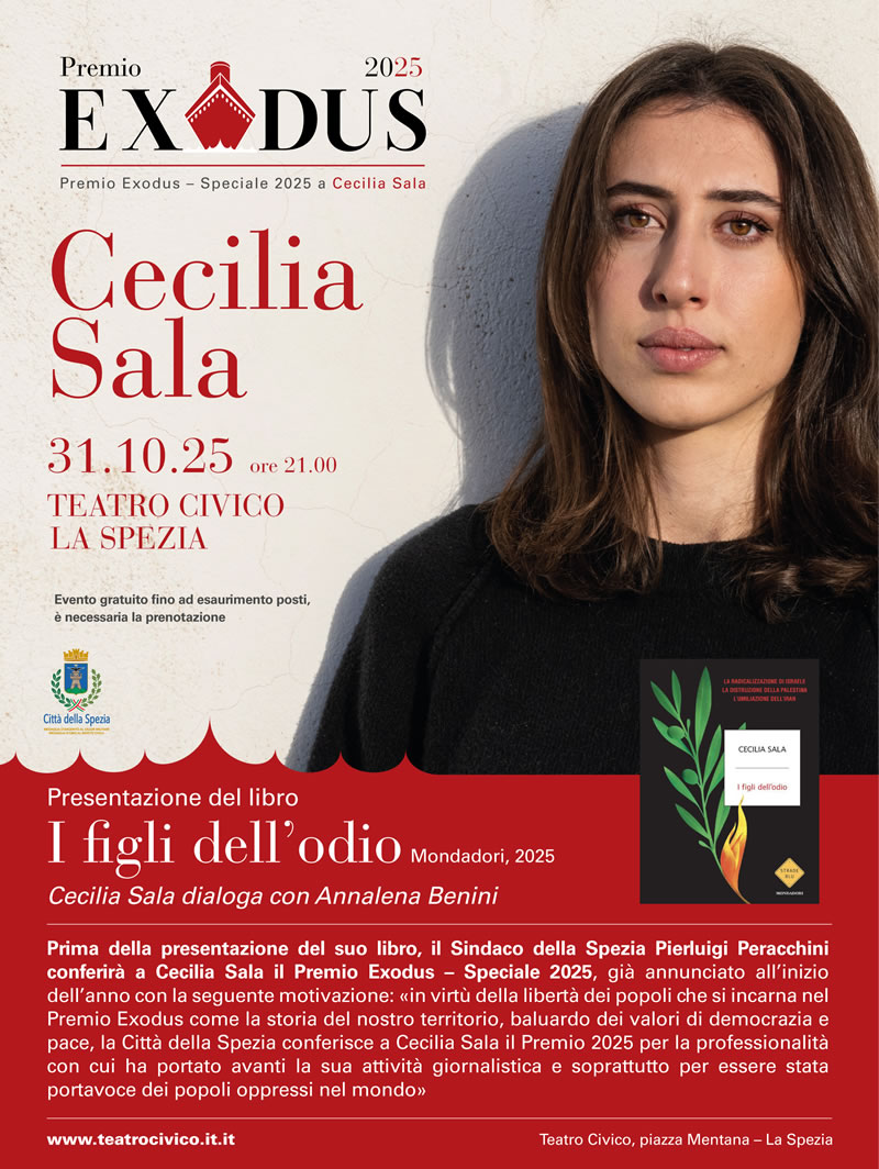 A Cecilia Sala il Premio Exodus – Speciale 2025