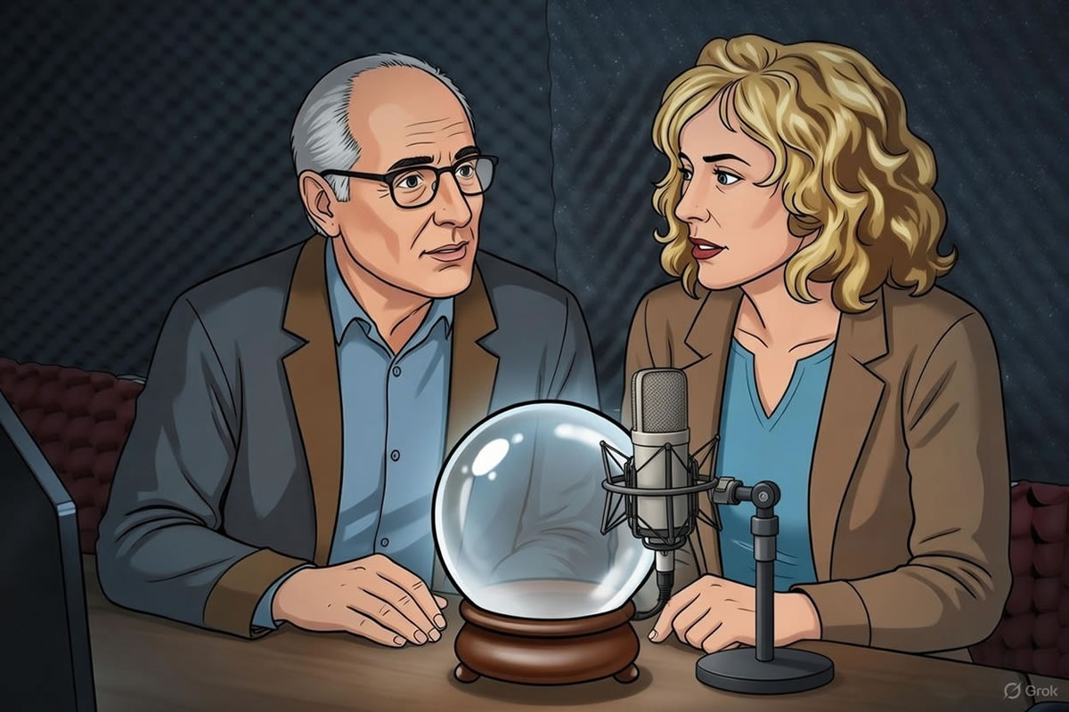 Luciano & Beatrice con palla di cristallo