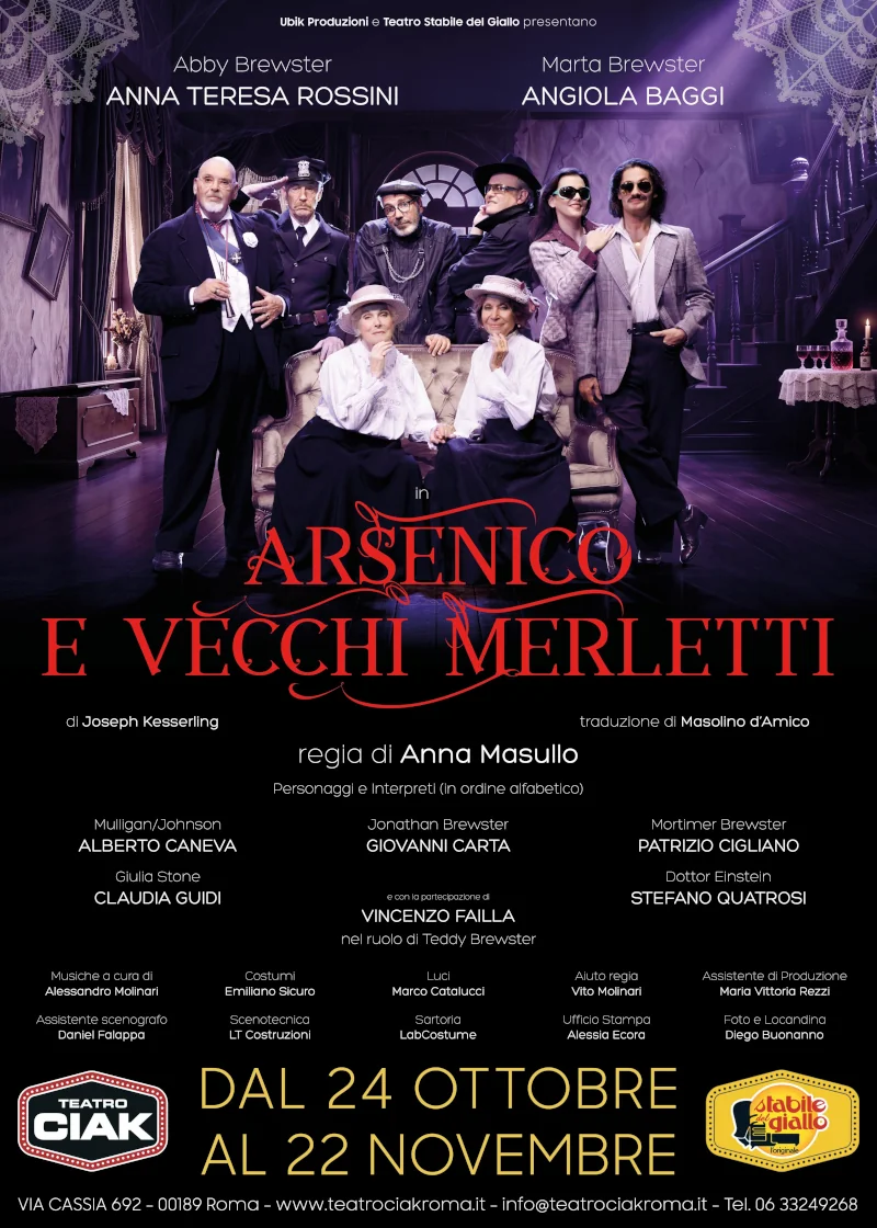 Arsenico e vecchi merletti al Teatro Ciak