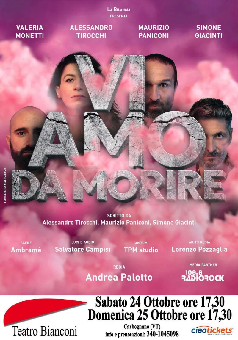 Vi amo da morire al Teatro Bianconi di Carbognano